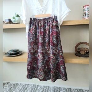 Vintage Skirt hippie y2k retro boho midi skirt